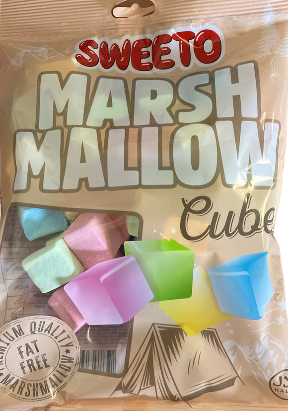 Sweeto Cube Marshmallow - 140g x 12pk box - Halal - Fat Free