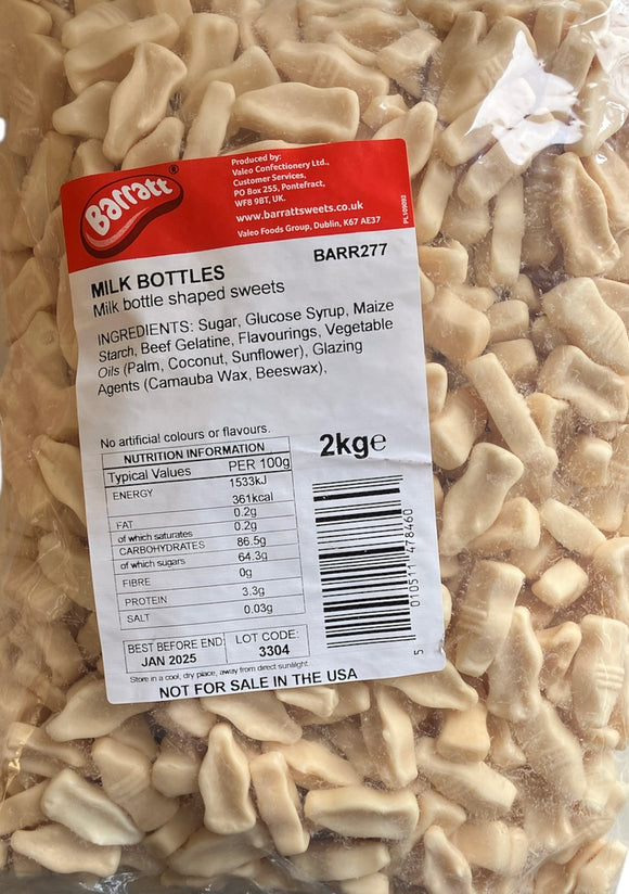 Barratt / Tangerine Taveners - Milk Bottles  -  Bulk Bag  2kg