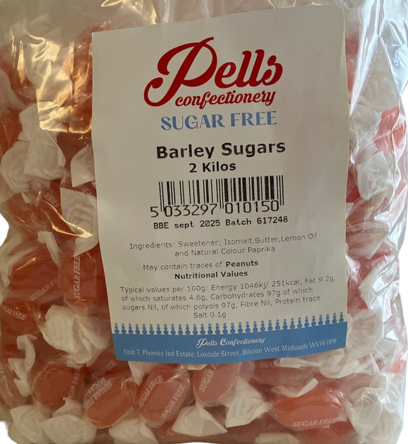 Pells Sugar Free Barley Sugar -  2kg Bag