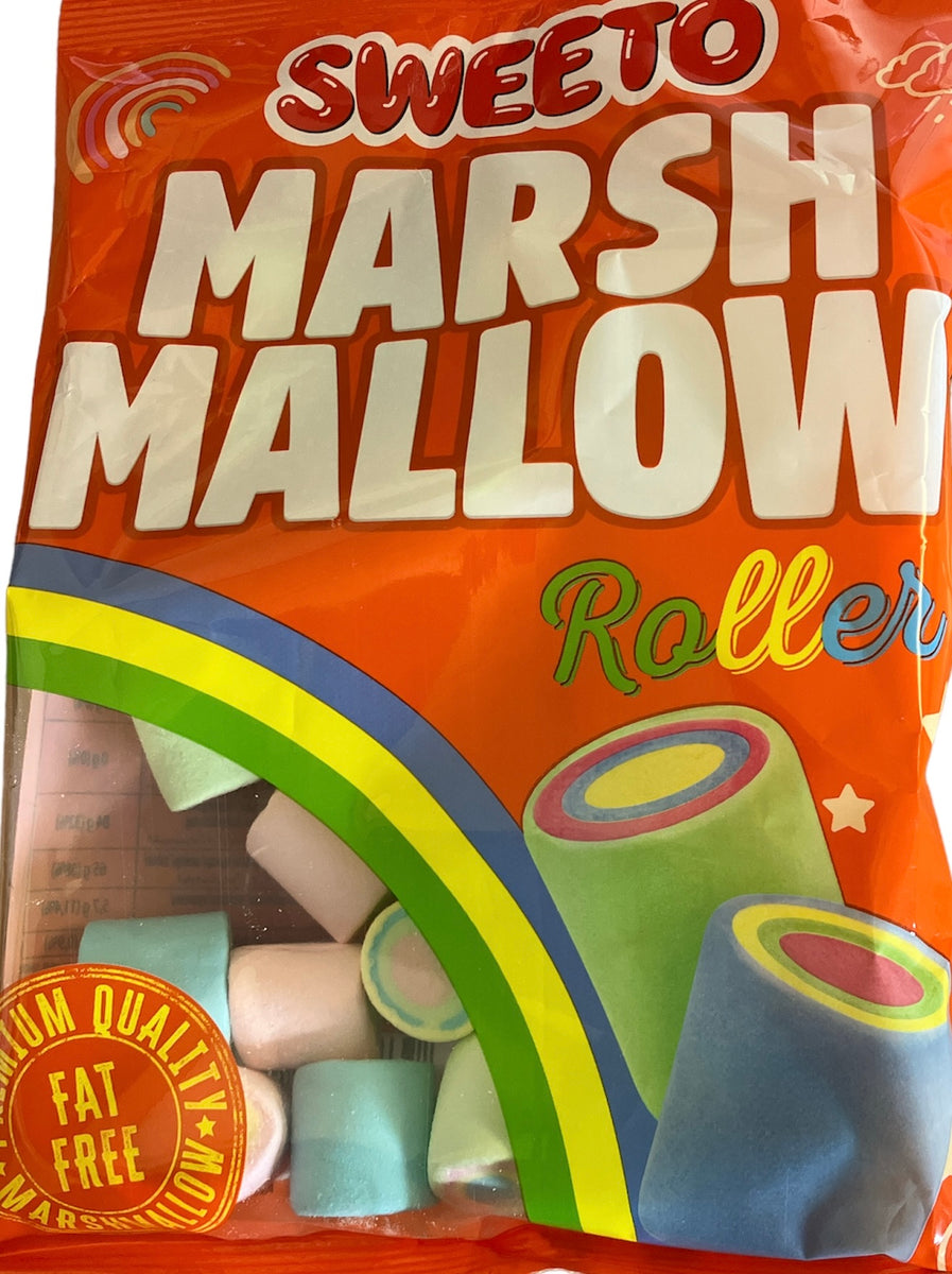 Sweeto Roller Marshmallow 140g X 12pk Box Halal Fat Free