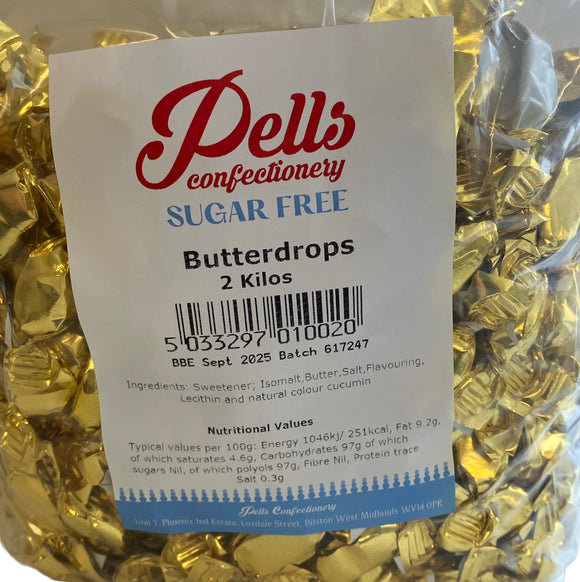 Pells Sugar Free Butterdrops -  2kg Bag