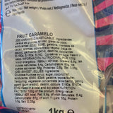 Silver Wrap Fruit Caramels Poly Bag 1 x 1kg = 50p Per 100g