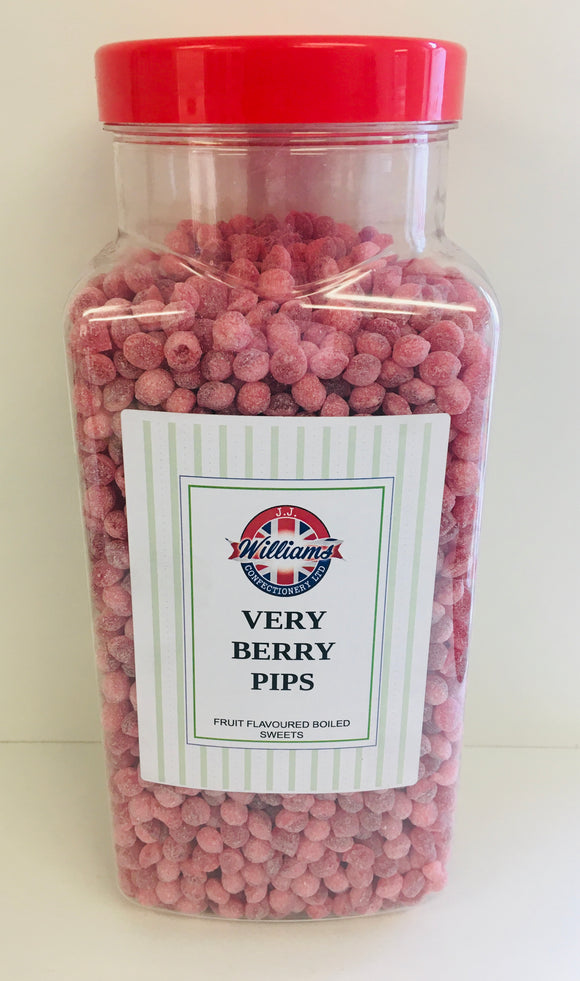 Mitre Confectionery Very Berry Pips Jar 1 x 2.75kg
