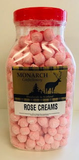 Monarch Confectionery Rose Creams Jar 1 x 2kg