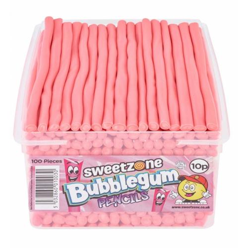Sweetzone Bubblegum Pencils 100 x 10p