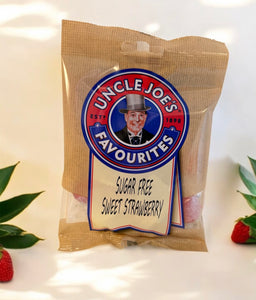 Uncle Joe's - Sugar Free Sweet Strawberry - Pre-Packs 12 x 60g