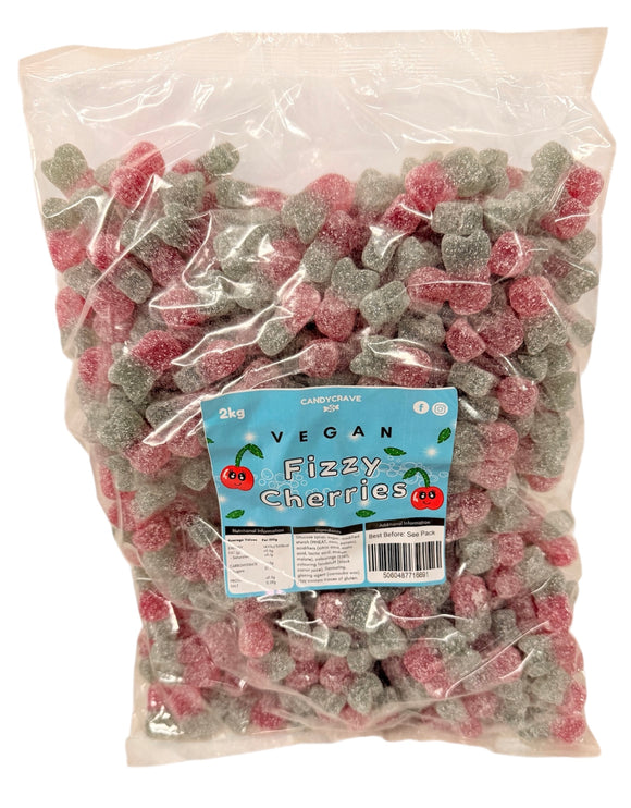 Candy Crave (Mon) Fizzy Cherries - Vegan (1x2kg) Bags