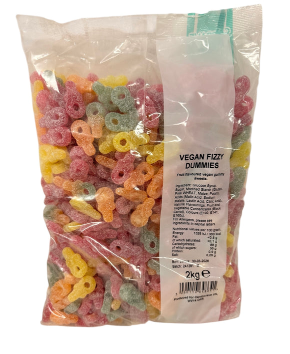 Candy Crave (Mon) Fizzy Dummies - Vegan (1x2kg) Bags