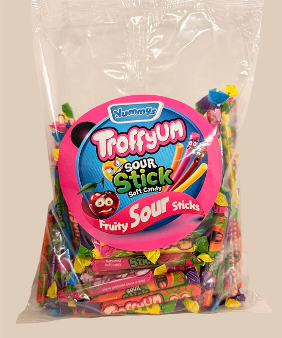 Yummy's - Troffyum, Sour Stick Soft Candy - 1kg bag