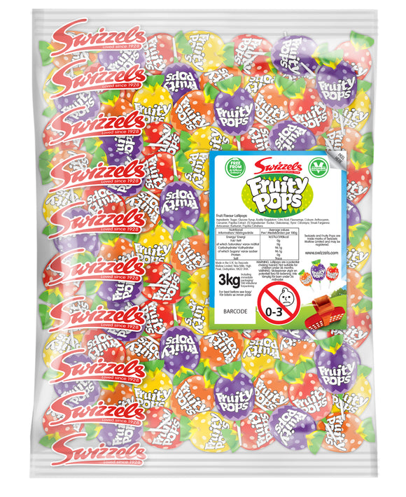 Swizzels Matlow Fruity Pops 1 x 3kg Bag