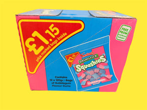 Swizzels Matlow - Squashies, Mini Drumsticks, Bubblegum Flavour - 12 x 120g bag - Free from artificial colours