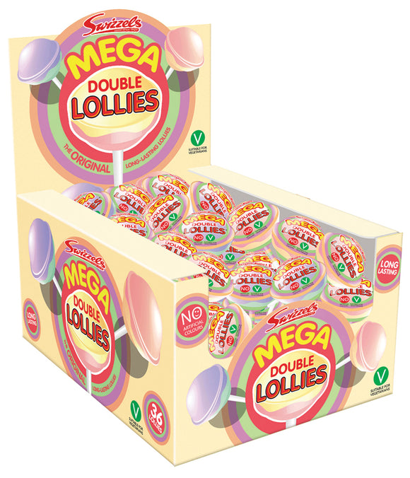 Swizzels Matlow Mega Double Lollies 36 x 32g - Vegan