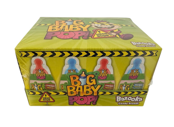 Big Baby Pops, Mega Sour  - 12 x 32g