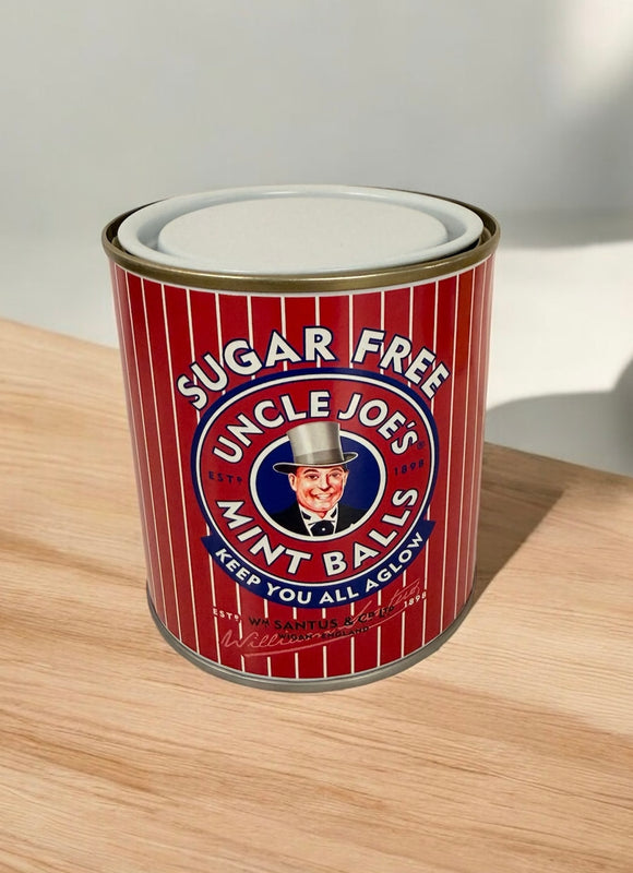 Uncle Joe's - Sugar Free Mint Balls  Hard Boiled Sweet - Tin 120g