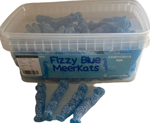 Candy Crave (Mon) Fizzy Blue Meerkats - 600g Tub
