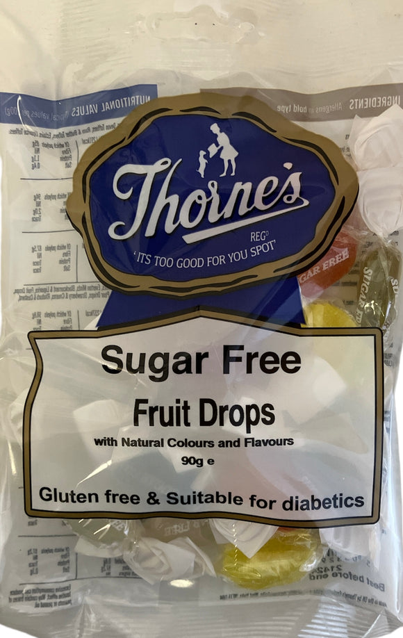 Thornes Sugar Free Fruit Drops Pre-Packs 12 x 90g - GLUTEN FREE - SUITABLE FOR DIABETICS