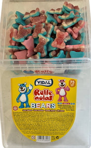 Vidal - Jelly Filled Giant Bears Tub - 75pk - Gluten Free