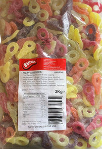 Barratt / Tangerine Taveners - Fizzy Dummies -  Bulk Bag  2kg