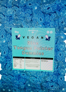 Candy Crave (Mon) Fizzy Blue Tongue Painter Dummies - Vegan (1x2kg) Bags