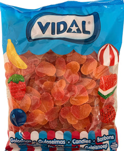 Vidal Peach Hearts - Gluten Free - 1kg Bag
