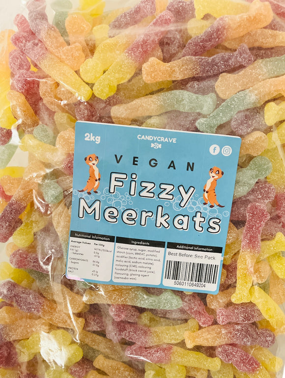 Candy Crave (Mon) Fizzy Meerkats - Vegan (1x2kg) Bags