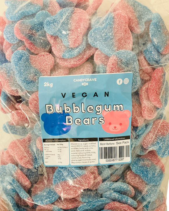 Candy Crave (Mon) Bubblegum Bears - Vegan (1x2kg) Bags