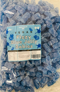 Candy Crave (Mon) Fizzy Blue Jelly Babies - Vegan (1x2kg) Bags