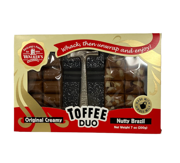 Walkers Nonsuch Nutty Brazil Toffee Duo 200g