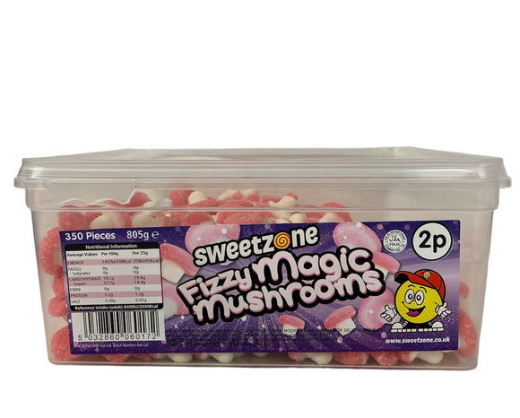 SweetZone 2p Fizzy Magic Mushroom 1 x 805g Tub - Halal