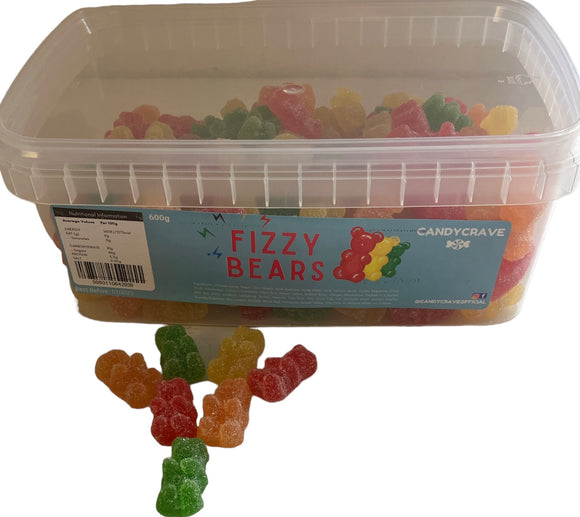 Candy Crave (Mon) Fizzy Bears - 600g Tub