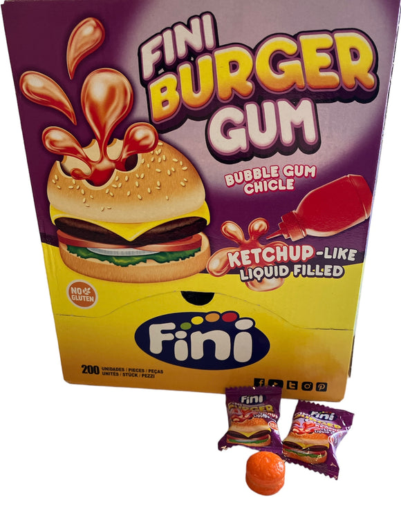 Fini Burger Gum - 200 pk - No Gluten