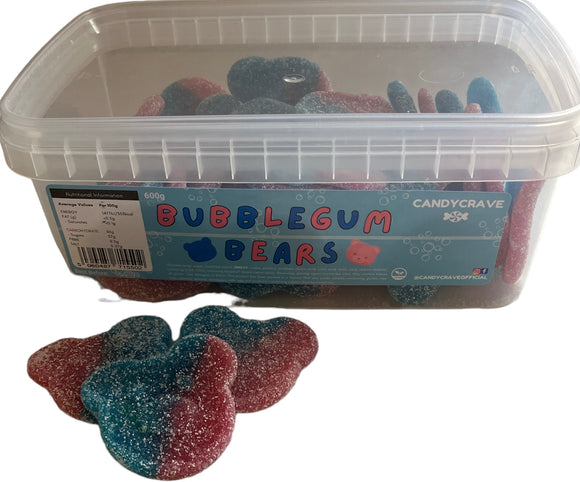 Candy Crave (Mon) Fizzy Bubblegum Bears - 600g Tub