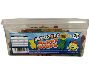SweetZone 2p Happy Bears 1 x 805g Tub - Halal
