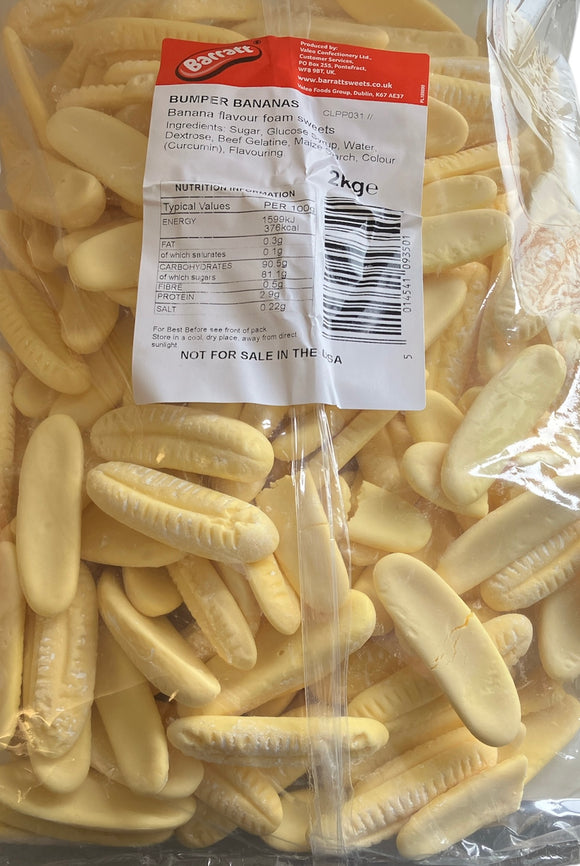 Barratt / Tangerine Taveners - Bumper Bananas  -  Bulk Bag  2kg