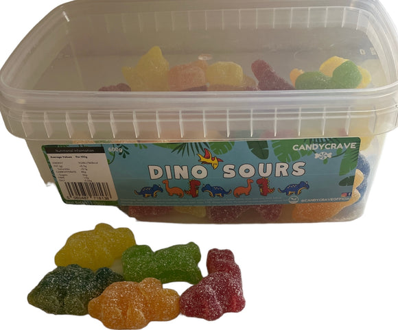 Candy Crave (Mon) Dino Sours - 600g Tub
