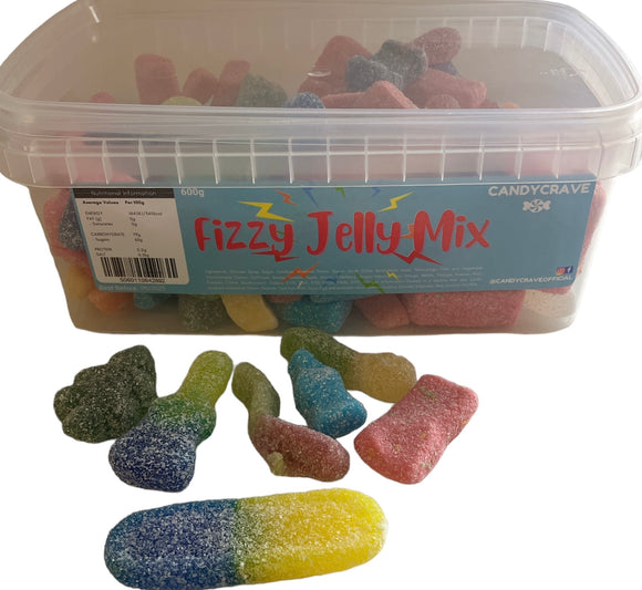 Candy Crave (Mon) Fizzy Jelly Mix - 600g Tub