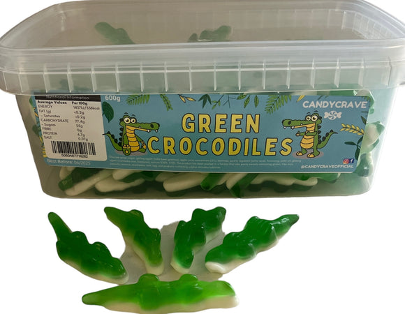 Candy Crave (Mon) Green Crocodiles - 600g Tub