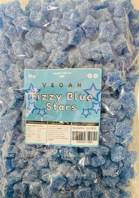 Candy Crave (Mon) Fizzy Blue Stars - Vegan (1x2kg) Bags
