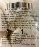 Monmore White Halal Marshmallows (1 x 1kg)