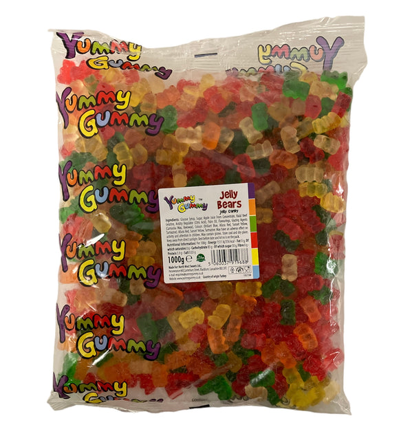 Yummy Gummy Jelly Bears 1kg Bag