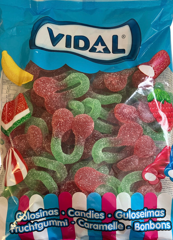 Vidal Fizzy Twin Cherries - 1kg Bag