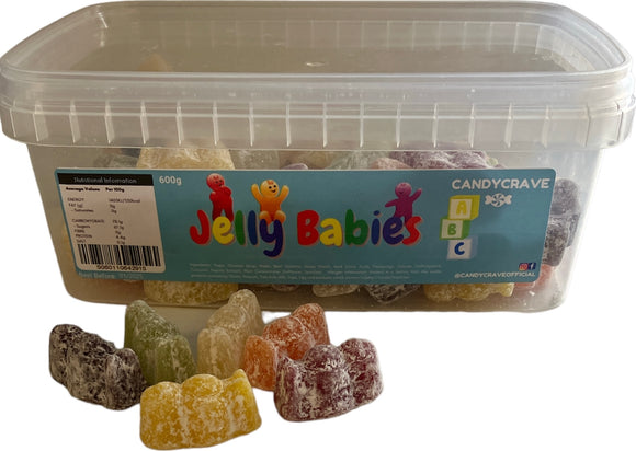 Candy Crave (Mon) Jelly Babies - 600g Tub