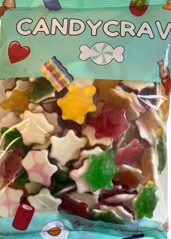 Candy Crave (Mon) Turtle Fruit Flavour Gummy Candy - Halal - 1kg Bags