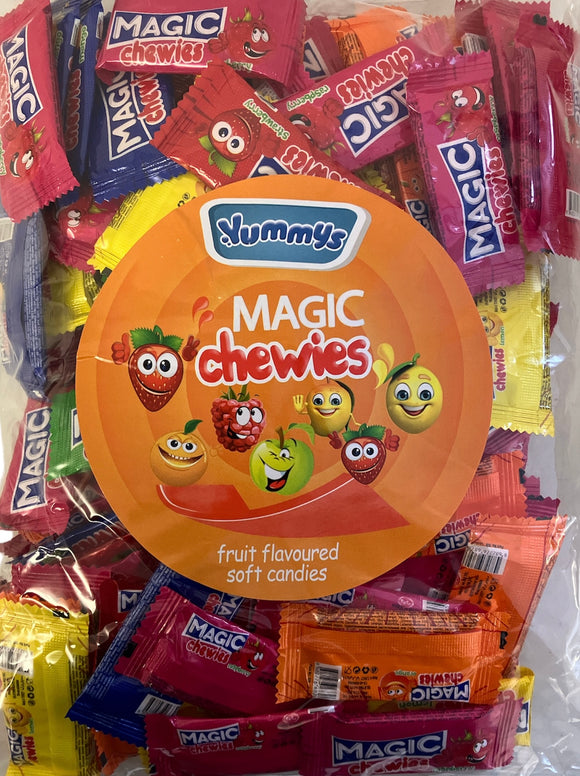 Yummy's - Magic Chewies - Fruit Flavoured Soft Candies - 1kg