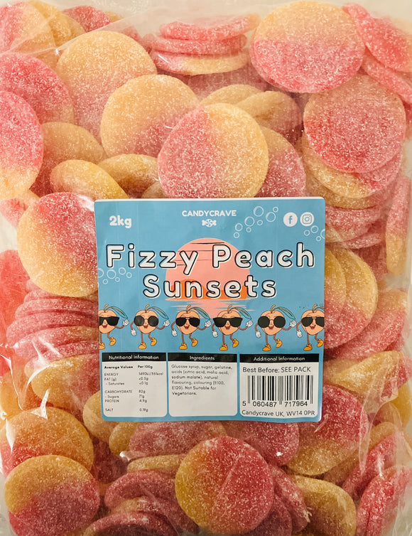 Candy Crave (Mon) Fizzy Peach Sunsets (1x2kg) Bags