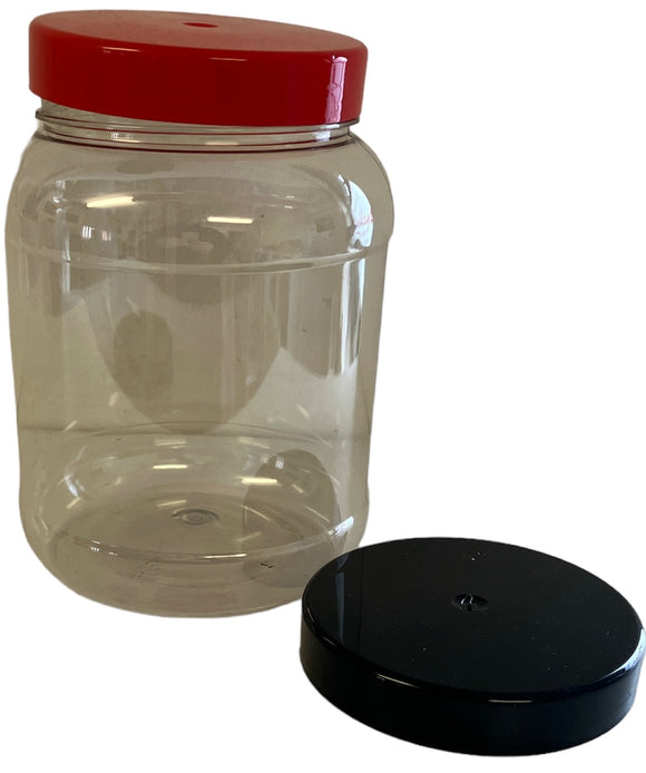 2.25lt Standard Round Style Empty Jar with 1 x Lid