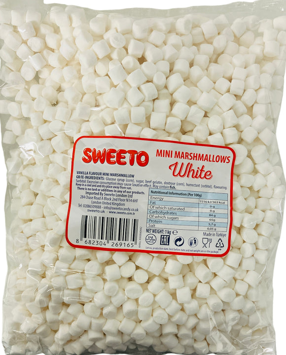 Sweeto White Mini Vanilla Flavour Marshmallow - Halal