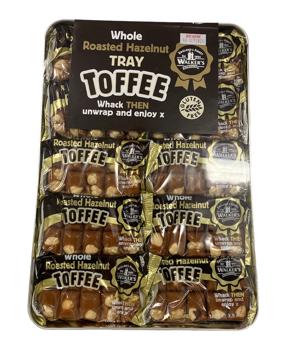 Walkers Nonsuch Roasted Hazelnut Toffee Tray 10 x 100g - Gluten Free