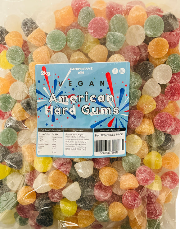 Candy Crave (Mon) Fizzy American Hard Gums - Vegan (1x2kg) Bags