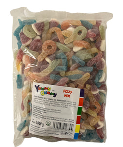 Yummy Gummy Fizzy Mix 1kg Bag